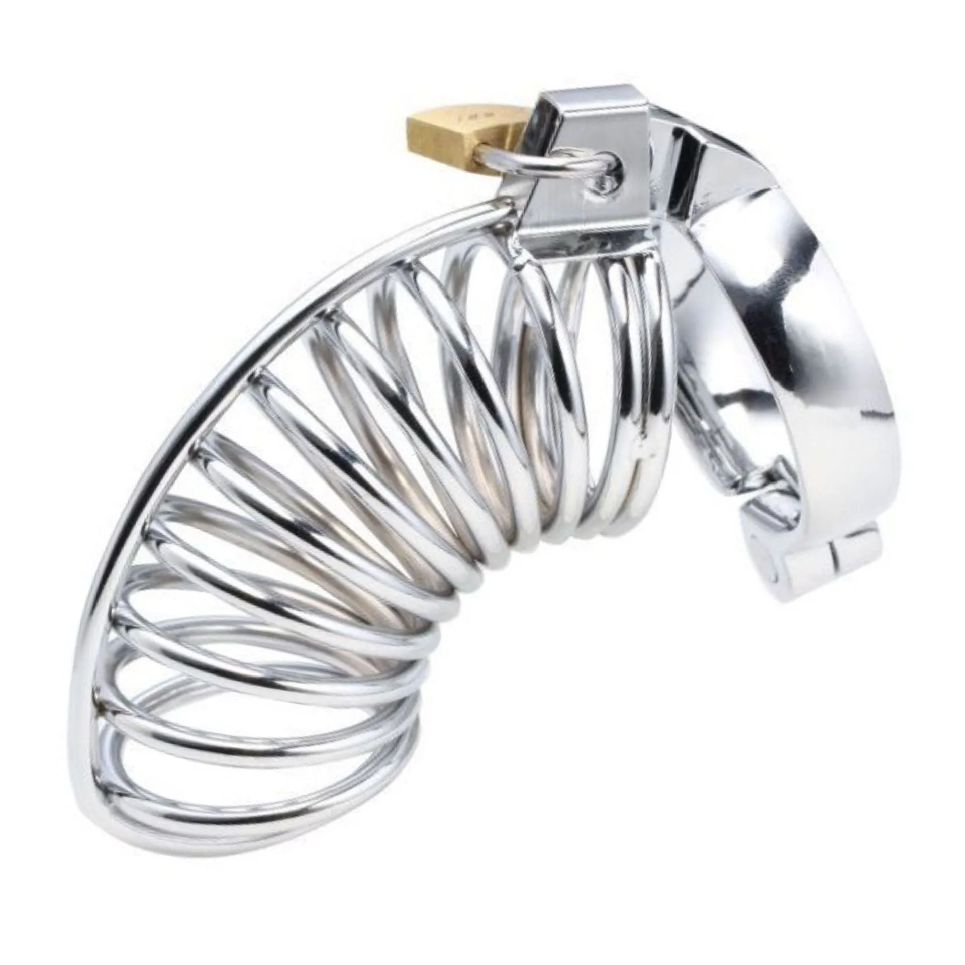 Stainless Steel Hunchback Chastity Cage